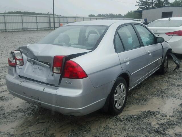 2HGES16553H505686 - 2003 HONDA CIVIC LX SILVER photo 4