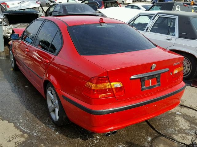 WBAAZ33435KW79359 - 2005 BMW 325 IS SUL RED photo 3