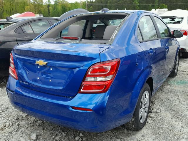 1G1JB5SHXJ4110233 - 2018 CHEVROLET SONIC LS 蓝色 照片 4