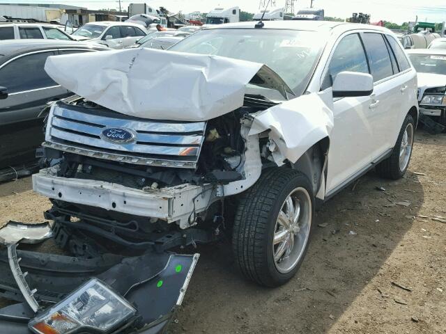 2FMDK3KC6ABA08538 - 2010 FORD EDGE WHITE photo 2