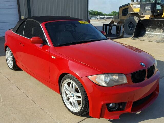 WBAUL73508VJ74414 - 2008 BMW 128 I RED photo 1