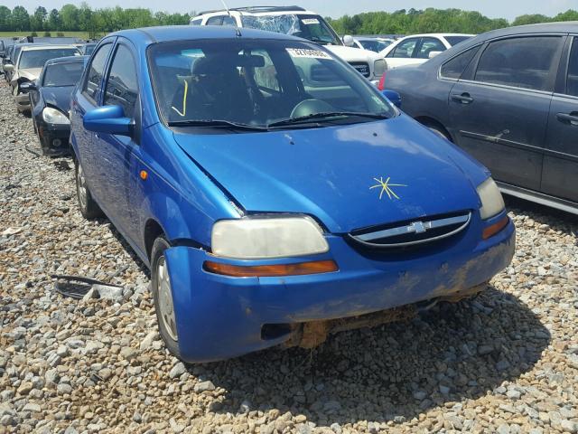 KL1TJ526X4B246189 - 2004 CHEVROLET AVEO LS BLUE photo 1