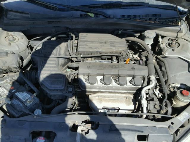 2HGES16385H555015 - 2005 HONDA CIVIC DX V GRAY photo 7