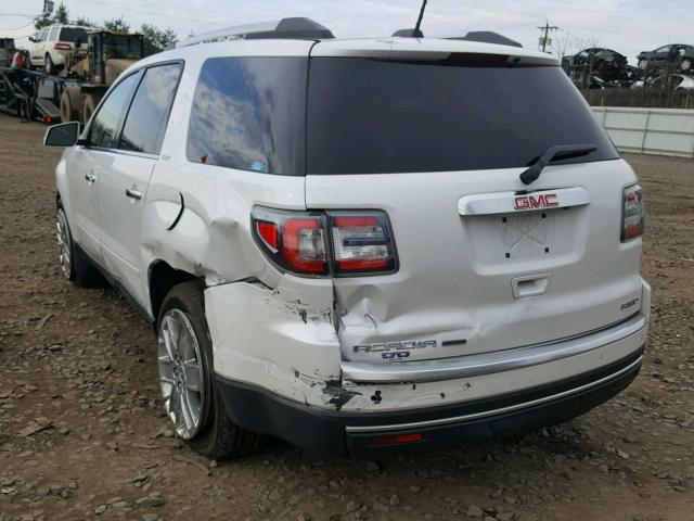 1GKKVSKD5HJ148175 - 2017 GMC ACADIA LIM WHITE photo 3