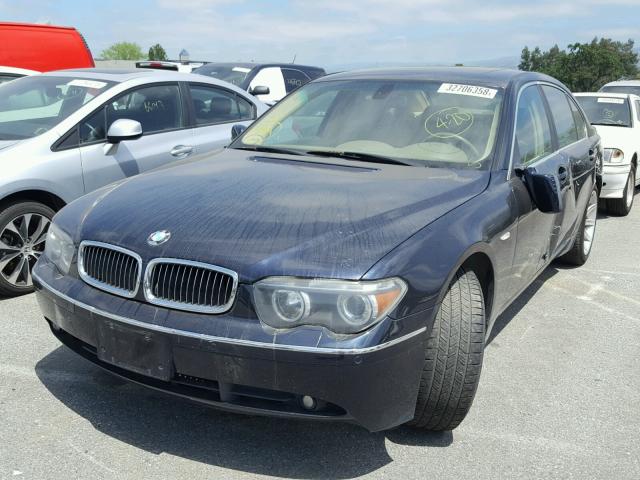 WBAGN63584DS54867 - 2004 BMW 745 LI BLUE photo 2