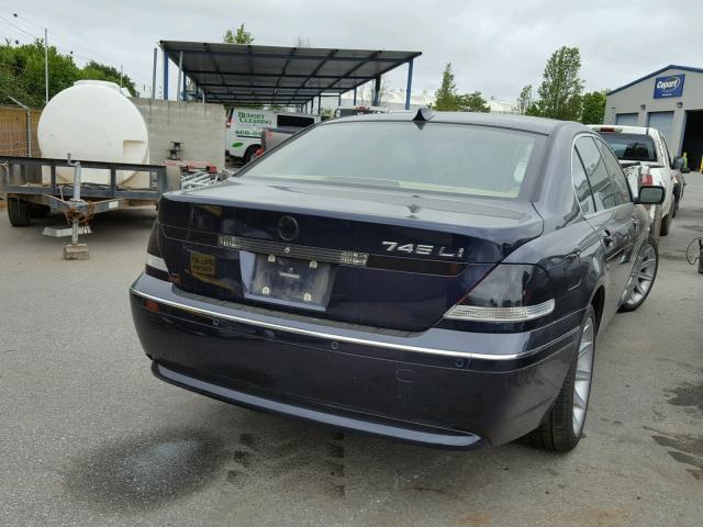 WBAGN63584DS54867 - 2004 BMW 745 LI BLUE photo 4