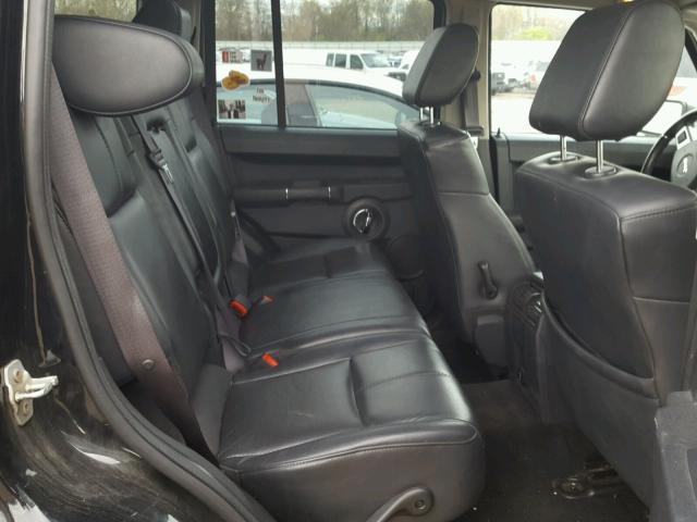 1J8HG58NX8C155864 - 2008 JEEP COMMANDER BLACK photo 6