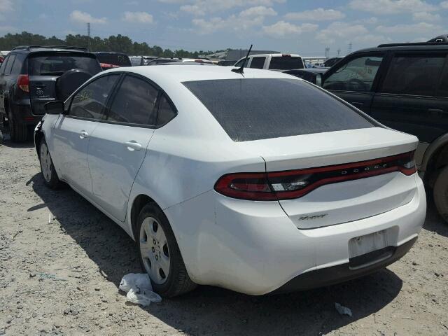 1C3CDFAA2ED894518 - 2014 DODGE DART SE WHITE photo 3