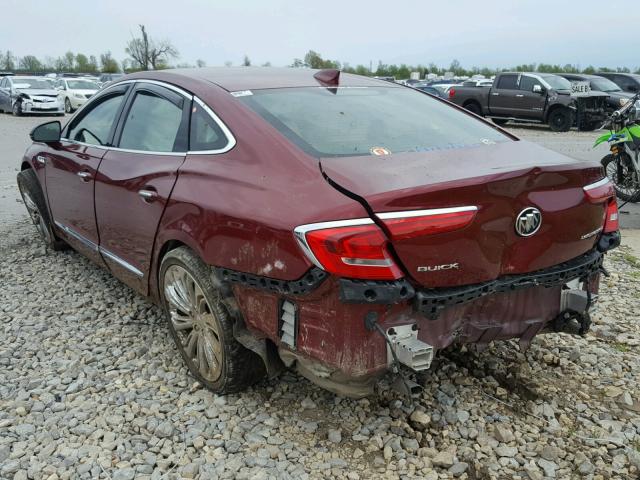 1G4ZR5SS5HU157807 - 2017 BUICK LACROSSE P MAROON photo 3