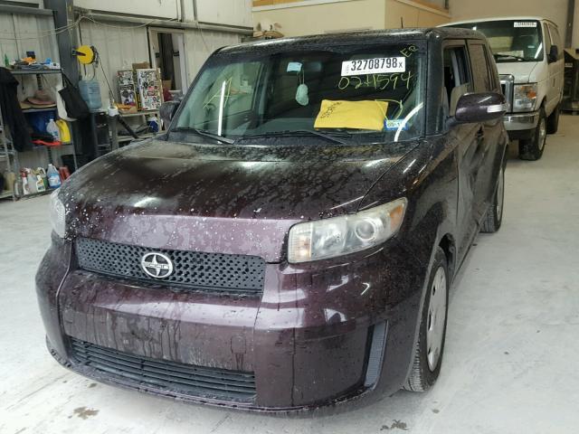JTLKE50E181024594 - 2008 TOYOTA SCION XB BROWN photo 2