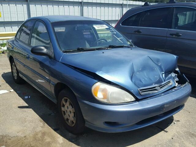 KNADC123716036303 - 2001 KIA RIO BLUE photo 1