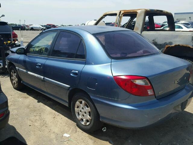 KNADC123716036303 - 2001 KIA RIO BLUE photo 3