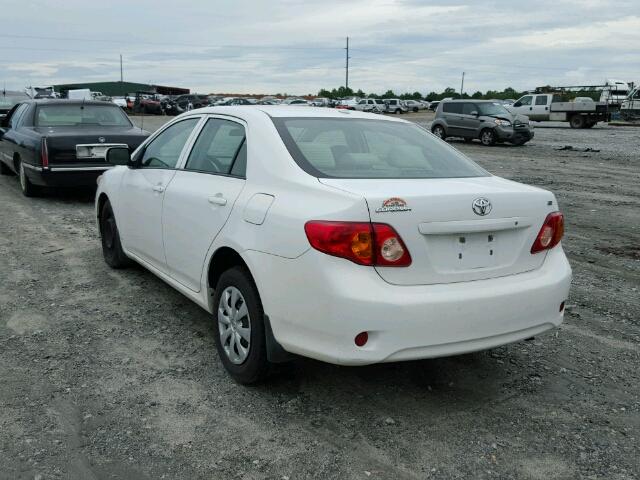 1NXBU4EE2AZ380280 - 2010 TOYOTA COROLLA BA WHITE photo 3