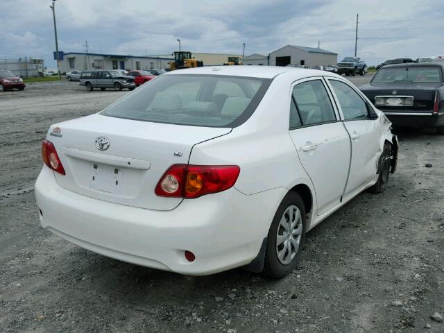 1NXBU4EE2AZ380280 - 2010 TOYOTA COROLLA BA WHITE photo 4