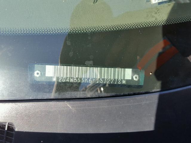 2G4WB55K6Y1312718 - 2000 BUICK REGAL LS 绿色 照片 10