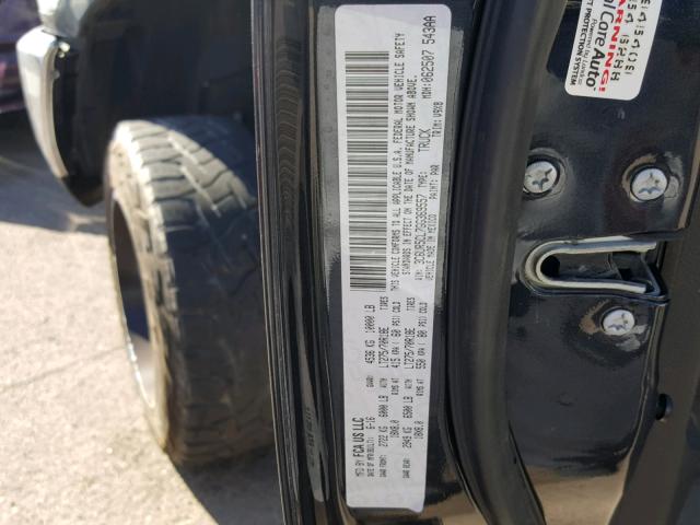 3C6UR5CL7GG369557 - 2016 RAM 2500 ST CHARCOAL photo 10