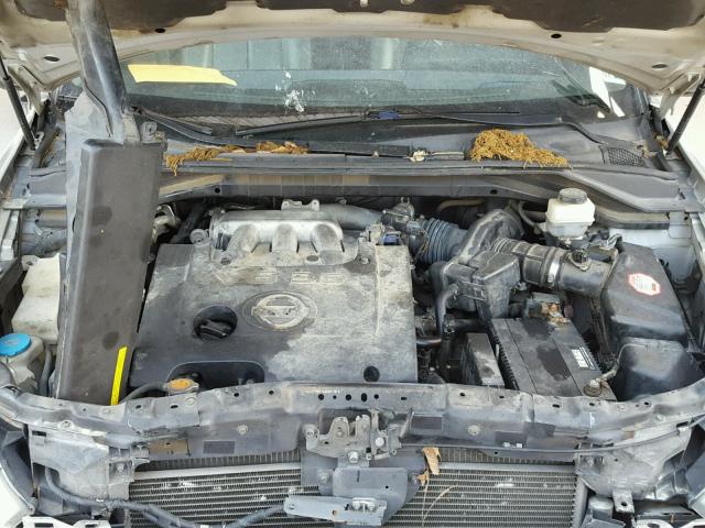 JN8AZ08W85W431228 - 2005 NISSAN MURANO SL SILVER photo 7