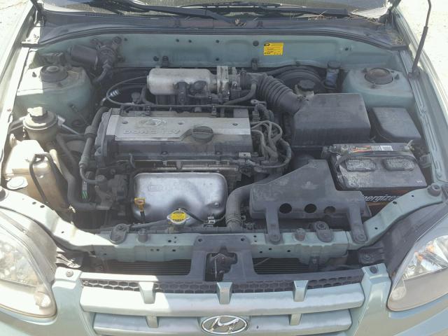 KMHCF35C94U311923 - 2004 HYUNDAI ACCENT L GREEN photo 7