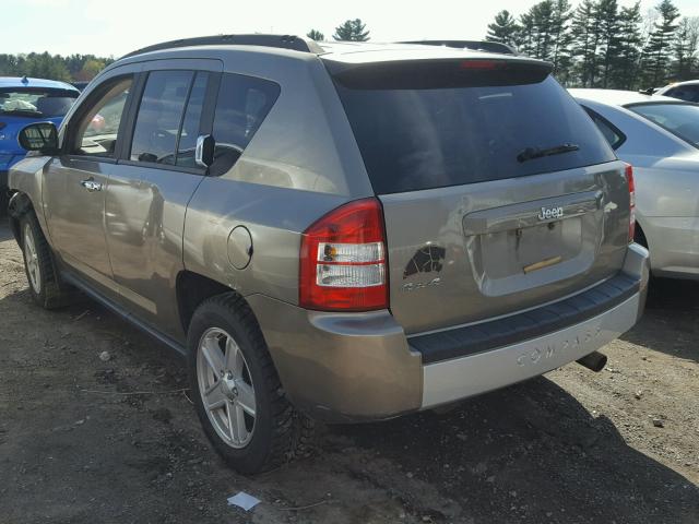 1J8FF47W18D734248 - 2008 JEEP COMPASS SP BEIGE photo 3