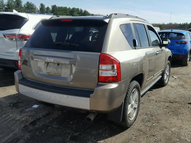 1J8FF47W18D734248 - 2008 JEEP COMPASS SP BEIGE photo 4