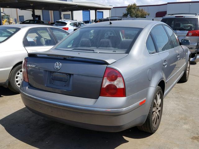 WVWPD63B42P241007 - 2002 VOLKSWAGEN PASSAT GLS GRAY photo 4