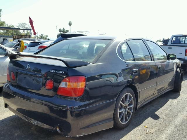 JT8BL69S320010563 - 2002 LEXUS GS 430 BLACK photo 4