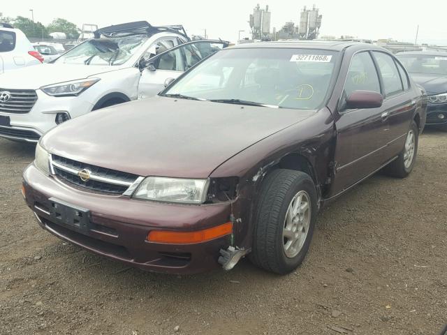 JN1CA21D4VT834109 - 1997 NISSAN MAXIMA GLE MAROON photo 2