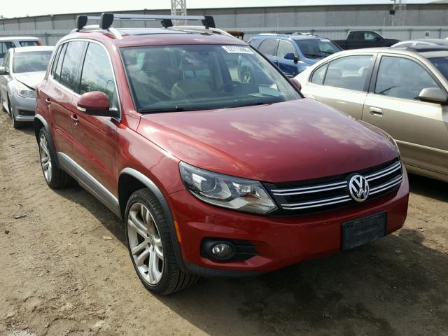 WVGBV7AX0CW005341 - 2012 VOLKSWAGEN TIGUAN S RED photo 1