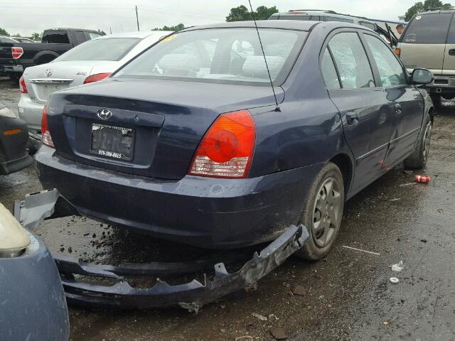 KMHDN46D15U094311 - 2005 HYUNDAI ELANTRA GL BLUE photo 4