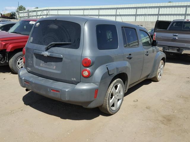 3GNDA13D98S600420 - 2008 CHEVROLET HHR LS GRAY photo 4