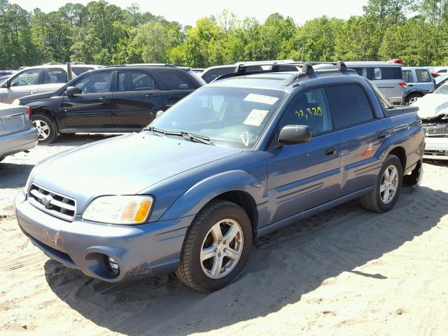 4S4BT62C267104625 - 2006 SUBARU BAJA SPORT BLUE photo 2