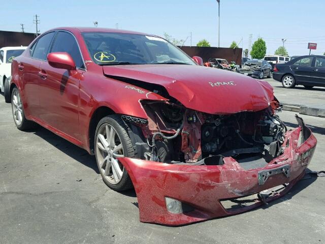 JTHBE262965010342 - 2006 LEXUS IS 350 RED photo 1