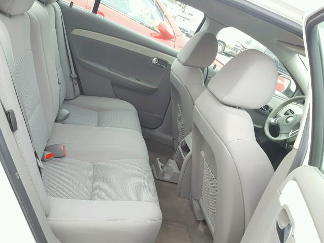 1G1ZC5EU4BF158017 - 2011 CHEVROLET MALIBU 1LT WHITE photo 6