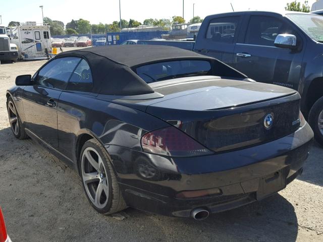 WBAEK13567CN84553 - 2007 BMW 650 I BLACK photo 3