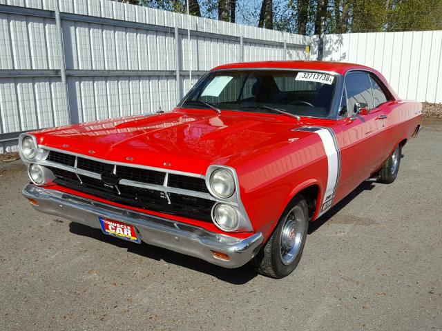 7K42S180123 - 1967 FORD FAIRLANE G RED photo 2