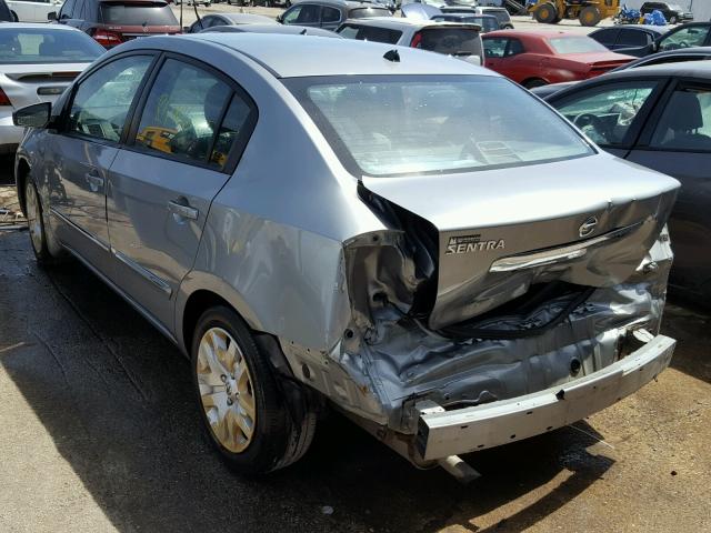 3N1AB6AP1AL624538 - 2010 NISSAN SENTRA 2.0 GRAY photo 3