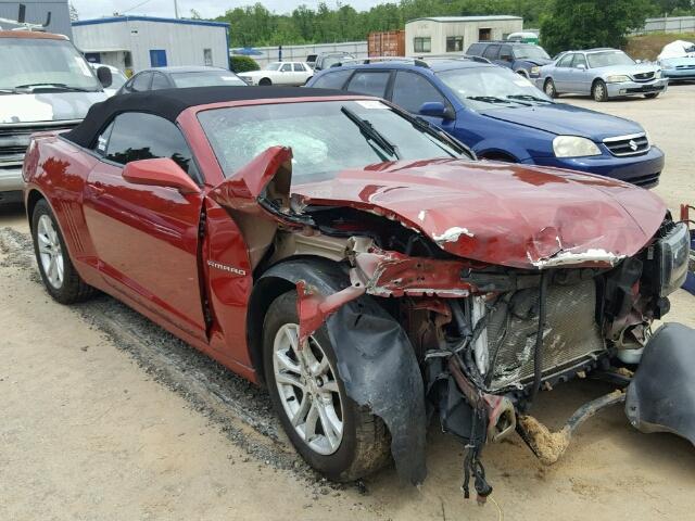 2G1FD3D34F9264253 - 2015 CHEVROLET CAMARO RED photo 1