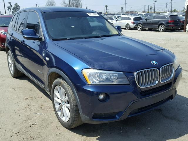 5UXWX9C51D0A20184 - 2013 BMW X3 XDRIVE2 BLUE photo 1