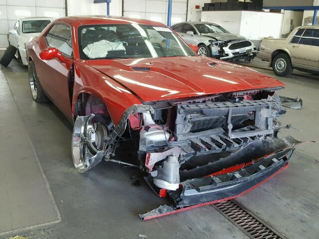 2C3CDYAGXDH607668 - 2013 DODGE CHALLENGER RED photo 1