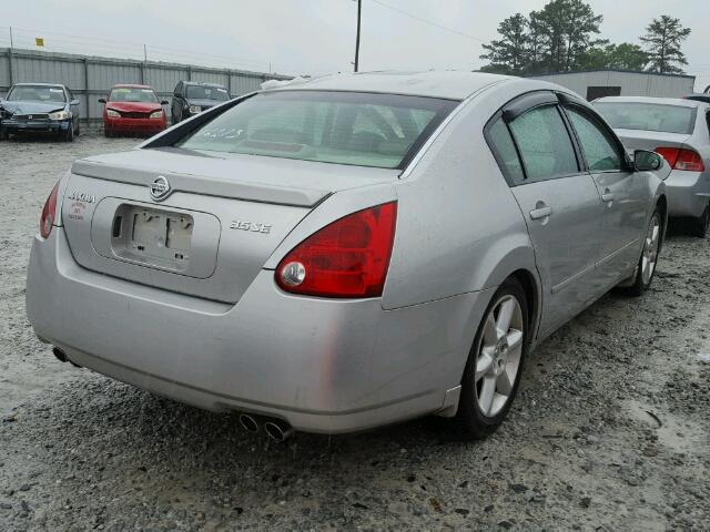 1N4BA41E54C876273 - 2004 NISSAN MAXIMA SILVER photo 4