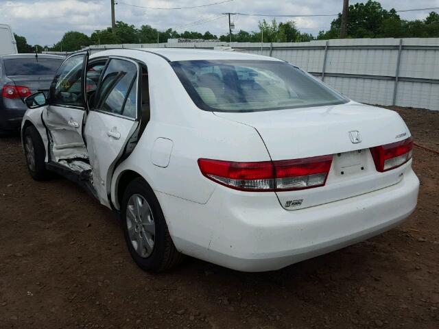 1HGCM56374A115339 - 2004 HONDA ACCORD LX WHITE photo 3