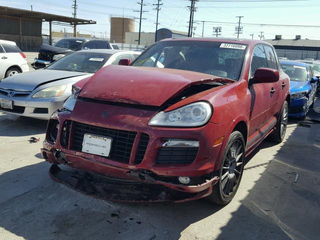 WP1AD29P18LA72323 - 2008 PORSCHE CAYENNE GT RED photo 2