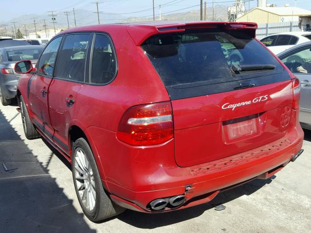 WP1AD29P18LA72323 - 2008 PORSCHE CAYENNE GT RED photo 3