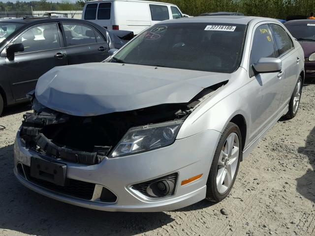 3FAHP0DC3AR198776 - 2010 FORD FUSION SPO GRAY photo 2