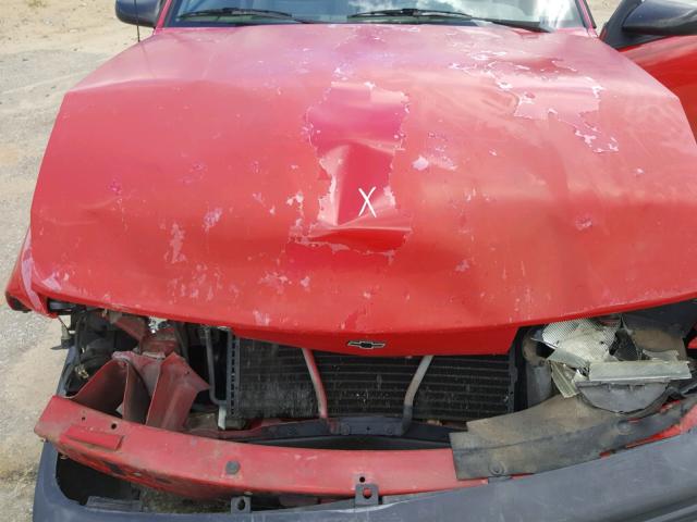 1G1JC1448R7334904 - 1994 CHEVROLET CAVALIER V RED photo 7