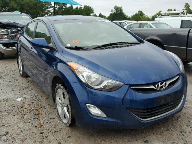 KMHDH4AE4DU997204 - 2013 HYUNDAI ELANTRA GL BLUE photo 1