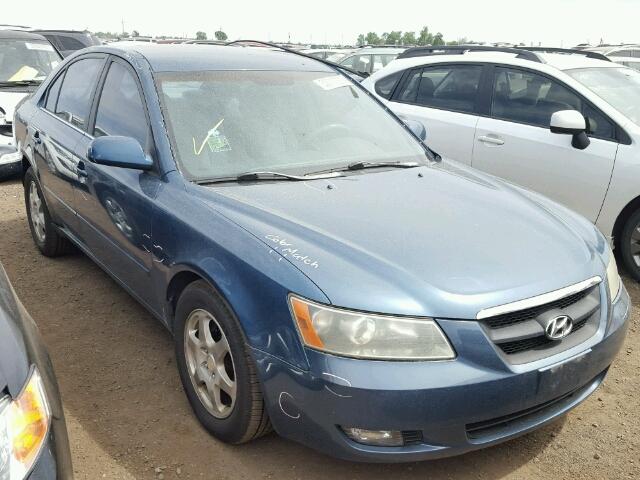 5NPEU46F96H096431 - 2006 HYUNDAI SONATA BLUE photo 1