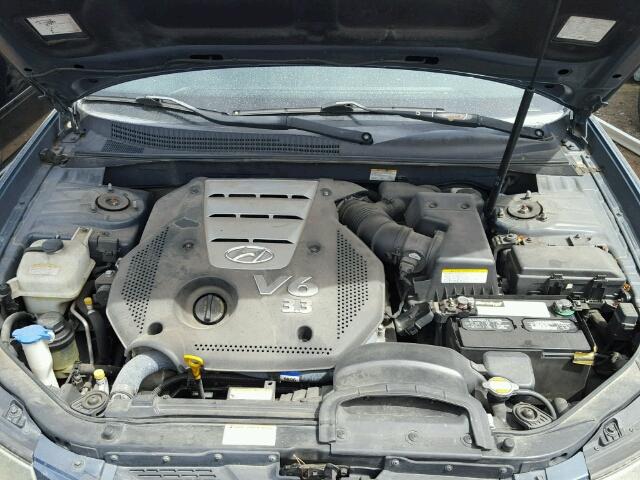 5NPEU46F96H096431 - 2006 HYUNDAI SONATA BLUE photo 7