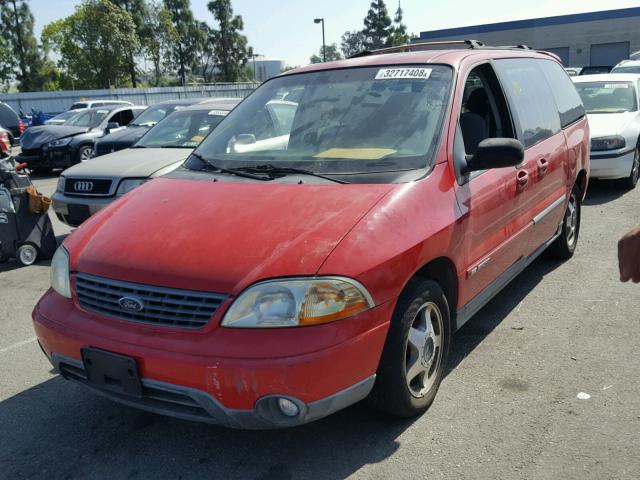 2FMZA57421BB76425 - 2001 FORD WINDSTAR S RED photo 2