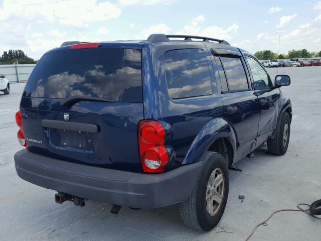 1D4HD38NX6F117036 - 2006 DODGE DURANGO SX BLUE photo 4